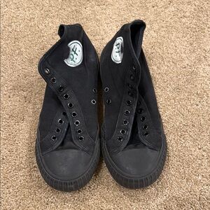 Black High-Top Sneakers